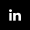 A blue lowercase letter i on a white background with a thin blue border.