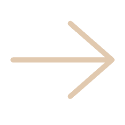 Simple beige right-pointing arrow on a transparent background.